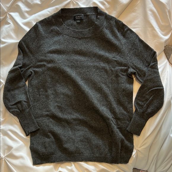 J. Crew Sweaters - J. Crew Cashmere Charcoal Gray Crewneck Sweater